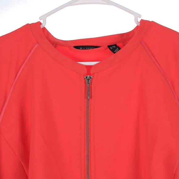 H by Halston Salmon Jacket Size 28W - Picture 2 of 7